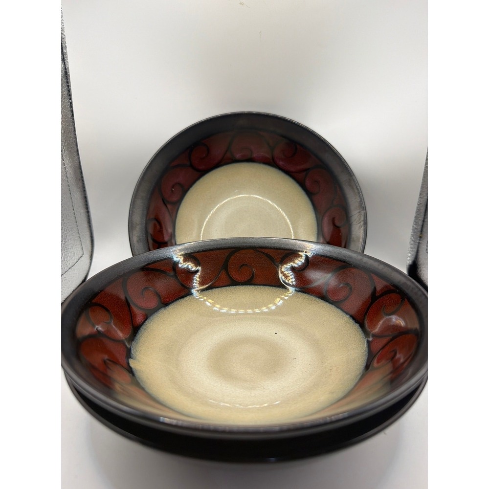 4 Bella Scroll by Gourmet Expressions, Cereal Bowls 7.5"